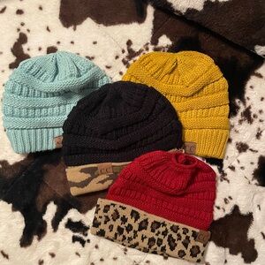 C.C. Winter beanie bundle, all in great condition